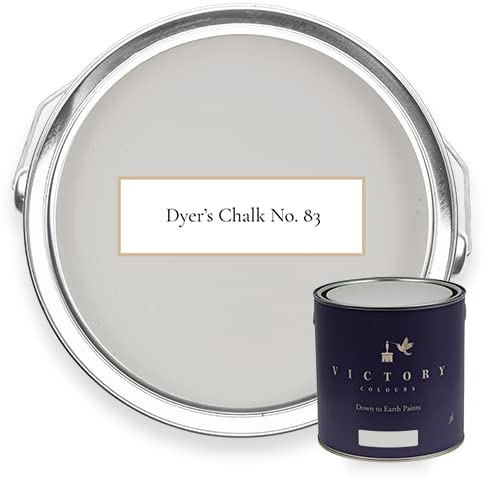 Victory Colours Dyer’s Chalk | Light Grey Paint - 5 Litres - Matt Emulsion