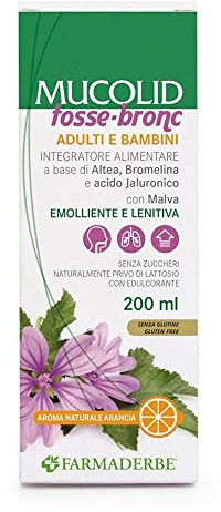 Farmaderbe Mucolid - Tosse Bronc Sciroppo Emolliente, 200ml