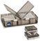 Heikoeco® Unterbett Aufbewahrungsbox mit Rollen Kunststoff, faltbare Aufbewahrungsbox mit deckel & 2 transparente Türen, stapelbare Unterbettkommode mit Rollen, Clipverschluss (66L-81x41x20cm)
