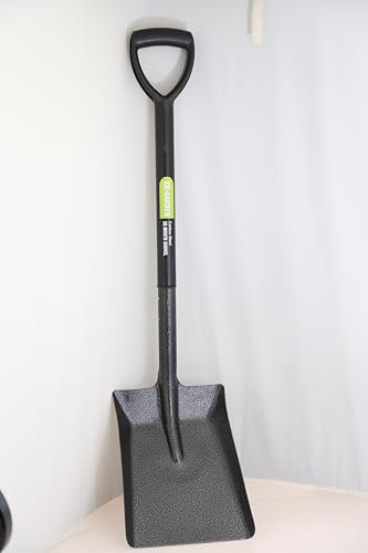 KKTECH Premium Carbon Fiber Spades for Gardening - Durable Garden Spade and Garden Shovel for Efficient Digging and Planting - Black
