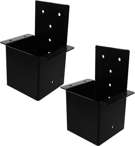 SOIMISS 2 Piezas Soporte De Pabellón para Postes De Kit De Soporte Metálico para Pérgolas para Construcción De Terrazas para Jardín o Patio