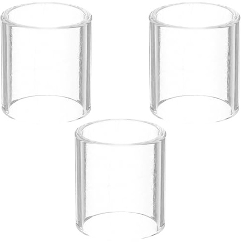 WHAMVOX 3pcs Glass Guitar Slide Finger Ring Sleeve Set with Stable Fit and Easy Observation for Guitar Performance and Practice Accessories