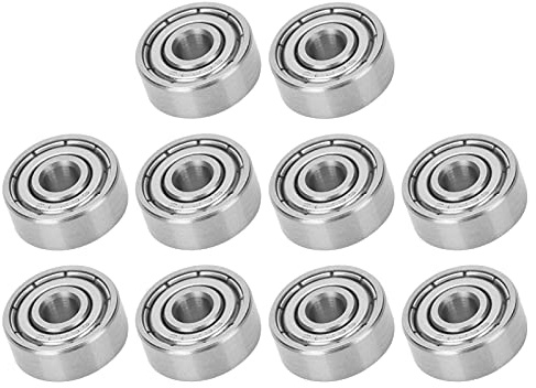 Yosoo Health Gear 10 ST S624ZZ Kullager Rostfritt Stål 4x13x5mm Dubbelskärmade Skateboardlager för Longboards Rullskridskor Inlines Tyst Rotation Slitstyrka