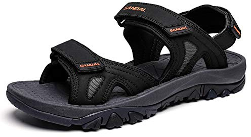 Sandali Sandali da Uomo Scarponcini da Trekking per Esterni Sandali da Esterno per Uomo ad Asciugatura Rapida Leggeri (42 EU, Nero)