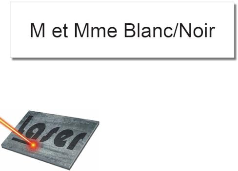 Mygoodprice - Placa para buzón autoadhesiva y personalizable de 10 x 2,5 cm, 1-3 líneas