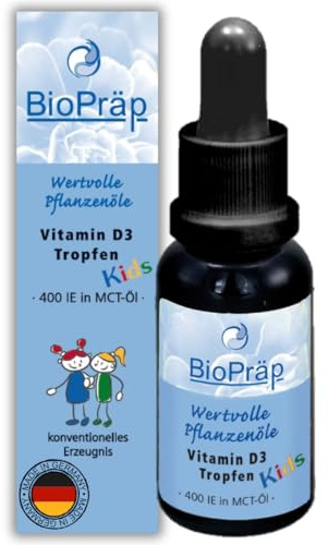 Vitamina D3 Gocce per bambini e neonati | 680 giorni | senza additivi | 20 ml | Made in Germany | Produzione certificata