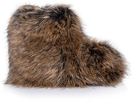 ESTRO Warme Hausschuhe Damen Winter - Hüttenschuhe Damen Pantoffeln Herren Winter Hausschuhe Herren Hüttenschuhe B03 (42/43, B04 Braun)