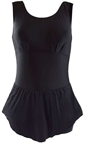 Splash About Schwimmanzug für Damen mit Rock und integriertem Inkontinenzschutz (8-10, Black)