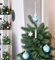 JACK Eislack Glas Christbaumkugeln Set 15x Kugel 6cm + 1x Spitze 25cm Box, Farbe:Himmelblau