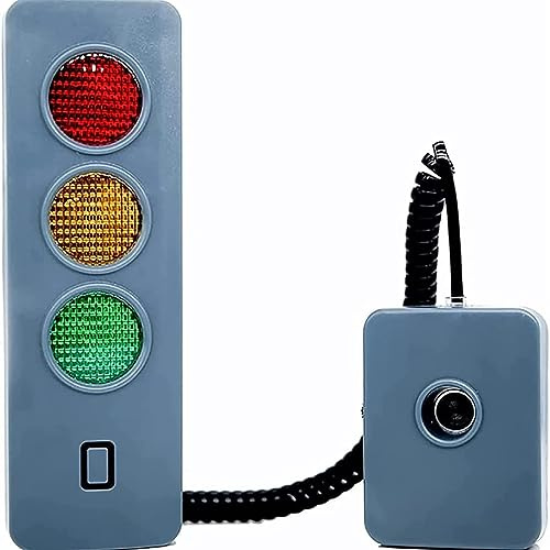 TEmkin LED parkeringshjälp, sirene, garage parkeringshjälp, väggmonterat garage, parkeringsensor, LED-stoppskylt, stötfångarsensor med justerbar höjd, 3 färgade trafikljusindikatorer för garage