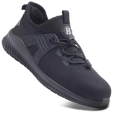 Blackrock Drift Steel Toe Cap Trainers, Safety Shoes For Men Women Unisex, Chef & Kitchen Staff, Work & Utility Footwear, UK Certified PPE, Lightweight, Composite Metal-Free Midsole, Size 10 / EU 44