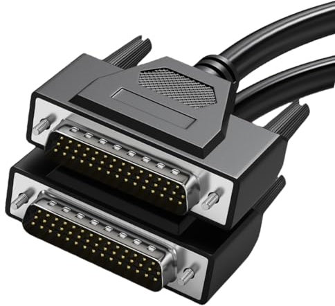 PVC DB44 Stecker auf Buchse/Stecker, Aluminiumfolie und Geflechte, parallele serielle Schnittstelle für Computer und Maschinen