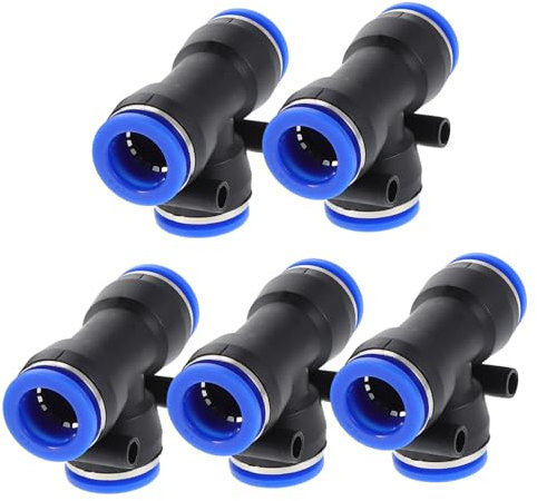 TOYANDONA 5pièces Raccords Pneumatiques à Connexion Rapide Adaptateurs Étanches pour Tuyaux Air Connecteurs pour Applications Variées