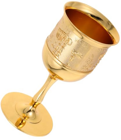 Genérico Cáliz Vintage con Grabados Intrincados para Vino Rojo y Licores Copa Multifuncional para Celebraciones Festivas y Decoración