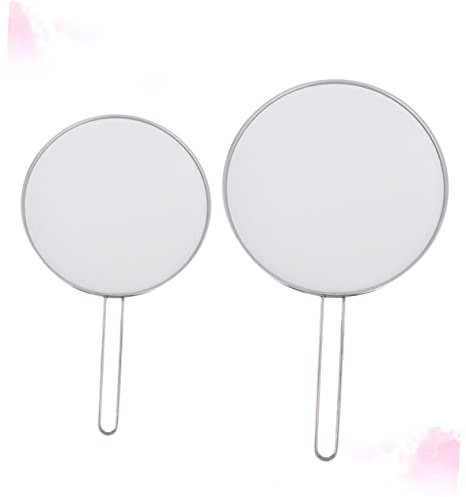 SMASOLO 2piezas Tapa De Olla Inoxidable Tapa De Malla Antiadherente Filtro De Aceite Antisalpicaduras