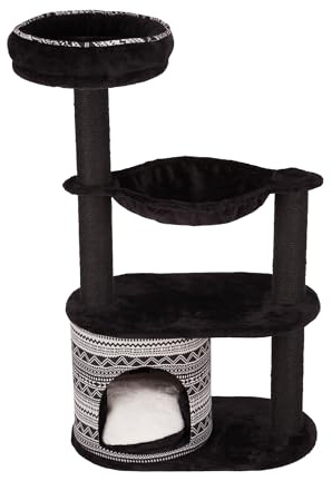 Trixie Giada Arbre à Chat Noir/Blanc 112 cm
