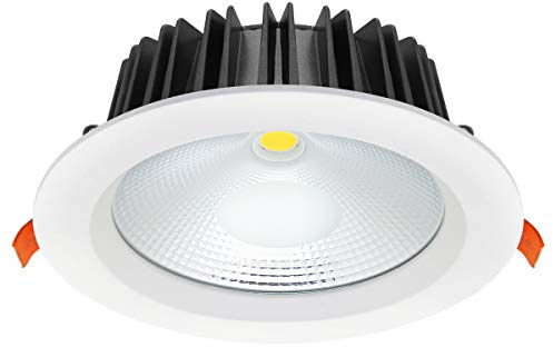 Long Life Lamp Company COB 30W Recessed Commercial LED Downlight Daylight 6000k AC100-240v PL and Metal Halide Replacement CDL30W