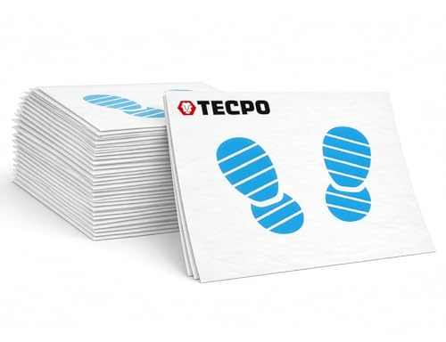 TECPO Einweg Fußmatten Auto 500x Fussmatte 500 x 380 mm Schmutzfangmatte Reißfest - Fußraumschoner, Teppich- und Autobondenschoner für Fahrzeuge KFZ