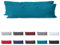 Hometex Premium Textiles 2-er Set Kissenhülle Baumwolle Renforcé | Doppelpack Kissenbezüge ca. 115 g/m² | Oeko-TEX®Standard 100 Kissen-Bezug mit Reißverschluss | 40x145 cm Petrol