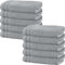 Erwin Müller Handtuch 10er-Pack Heidelberg 100% Baumwolle hellgrau Größe 50x100 cm - saugstark, gut trocknend, kompakt, leichte Qualität - ideal für Sport, Strand, Reisen