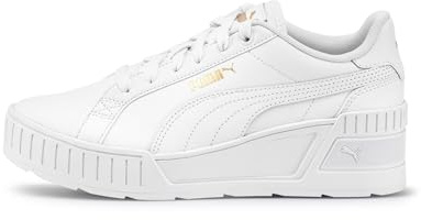 PUMA Karmen Kilskor för kvinnor, svart-vit-guld, 10, Vit-guld, 40 EU