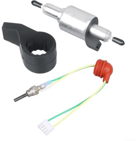 Kit de calentador de estacionamiento de 12 V 5 KW con bomba de combustible de aceite de 22 ml, conector de encendido y soporte para calefacción de aire diesel de vehículo