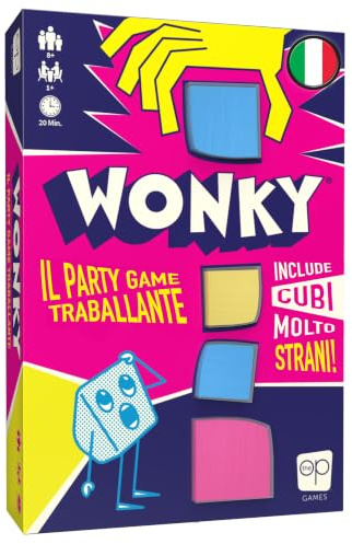Asmodee - Wonky, Gioco da Tavolo per Famiglia e Amici, Gioco di Strategia e Destrezza, 1 a più Giocatori, 8+ Anni, 20 min, Edizione in Italiano