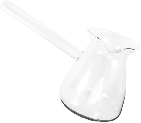 PACKOVE Bricco Latte in Vetro Trasparente da 350ml Design Elegante e Funzionalità Anti-scottatura, Pratico per Caffè e Decorazione Domestica