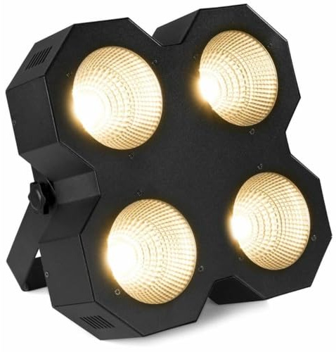 BeamZ SB400 Luz estroboscópica y cegadora de escenario con 4x 50W Chip-on-Board (COB) LED