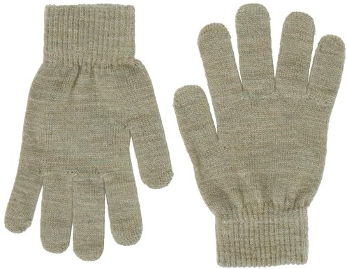 NAME IT Jungen NKMWHOLLA Wool Gloves XXIII Handschuh, Bright White, 146W / 152L