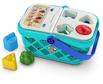 Baby Einstein + Hape Magic Touch Register Pretend to Check Out Toy, with Real Sounds and Music, Ages 9 Months and Up