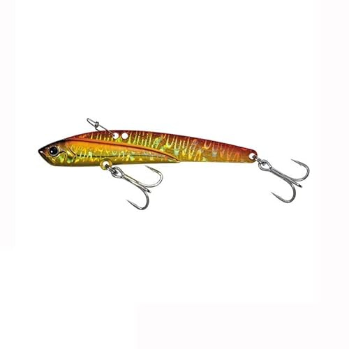 Comcapy 110mm 45g Affondamento VIB Esche da Pesca Trota Bass Lure Saltwater Swimbait Metal Jig Wobbler Fishing Metal Vib Lure (Color : A, Size : 110mm)