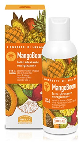 Helan, I Sorbetti MangoBoom,Feuchtigkeitsspendende Körpercreme aus flüssiger, trockener Haut, duftender Körpercreme für Frauen und Männer mit Ananas, duftender Körpermilch mit Vitamin E, 150 ml