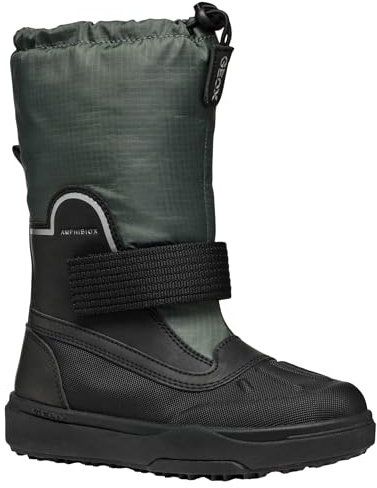 Geox J BUNSHEE PG Boy B A, Scarpone da Neve, Forest/Black, 32 EU