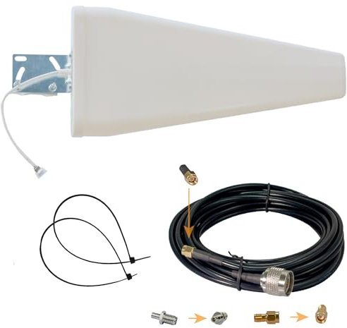 12dBi Außenantenne Vodafone 5G 698-3700Mhz Antenne Enthalten LTE WiFi RFID Elio Lora 5M Cable TS9 SMA RP-SMA