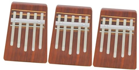 Vaguelly 3stücke Kalimba Daumenklavier Reddish Tragbares Musikinstrument Für Anfänger Geschenkidee Für Mädchen Und Musikliebhaber