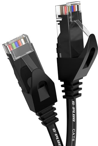 G-PLUG Cat6 Ethernet Cable 3m – High Speed Gigabit RJ45 LAN Cable for PS5, Xbox, Router, Modem, Smart TV – Ideal for Gaming, Streaming, Home & Office