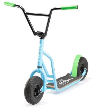 Osprey Misfit Hybrid Scooter, Big Wheel Scooter for Adults and Teens, All Terrain Off Road Kick Scooter with Pneumatic Tyres, Blue