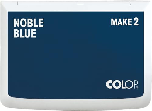 COLOP Stempelkissen MAKE 2 noble blue 70 x 110 mm, Kissen für traditionelle Handstempel und Kreativstempel