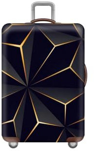 Shengxi Elastisch Kofferhülle Kofferschutzhülle Reisekoffer Hülle Gepäck Cover mit Reißverschluss Waschbare Staubdichte Kofferbezug Cyberpunk Stil Trolley Case Schutzhülle 18 bis 32 Zoll (S)