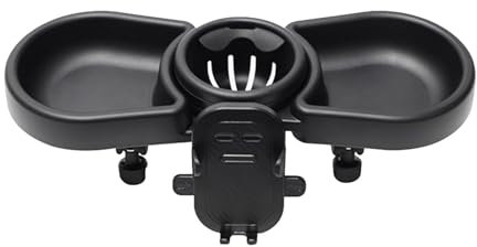 Befestigung für Kinderwagentablett – Snack-Tablett Getränkehalter, Snack-Organizer, drehbar, Snack-Tablett für Kleinkinder – kompaktes Kinderwagenzubehör