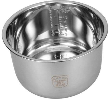 DECHOUS Rice Cooker Inner Pot 5l Thickened 304 Stainless Steel Non-stick Replacement Cooker Accessory Suitable for