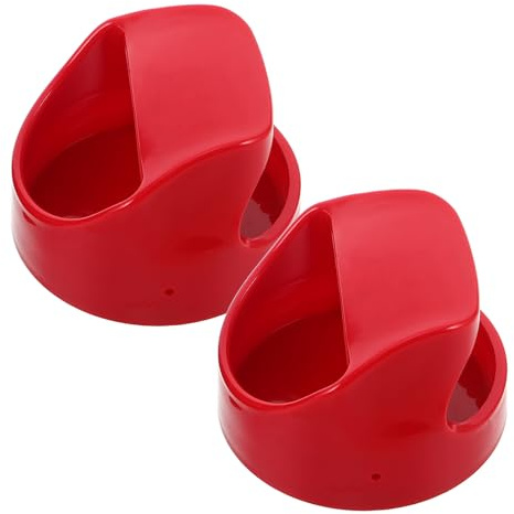 JOINPAYA Lot de 2 Presses à Linogravure 10 X 10 Cm Poignée Rouge, Surface en Plastique Lisse Noire, Outil de Bloc D'encrage Léger et Portable pour Scrapbooking, Gravure Artisanale