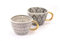 Cha Cult Becher Lalia Keramik mit Goldhenkel 2 Fach, 0,2 l