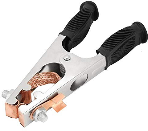 Pince de Masse de soudage, Pince de Terre de soudage galvanisée Pince de Tige de Terre 500A magnétique Bonne conductivité pour Soudeur pour Soudeur Manuel(US Type)