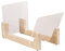 Estanterias para Discos de Vinilo,Almacenamiento Discos Vinilo,Soporte para Discos de Vinilo de madera maciza con soporte de acrílico transparente,diseño premium, Capacidad 50 Álbumes,Natural