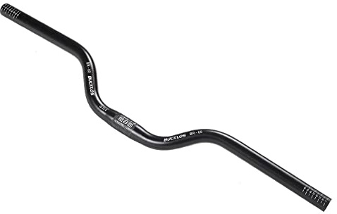BUCKLOS Mountain Bike MTB Handlebars 25.4 mm - Bicycle Riser 20/40/60/100mm Aluminum Alloy Handlebar - 620/660/720mm Extra Long Handle Bars for E-Bike/Folding Bike/BMX