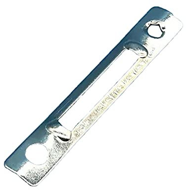 Loquet de Porte Universel en Alliage d'Aluminium - Gâche pour Serrure à Mortaiser - Compatible avec la Plupart des Types de Portes (77 x 12,5 mm)