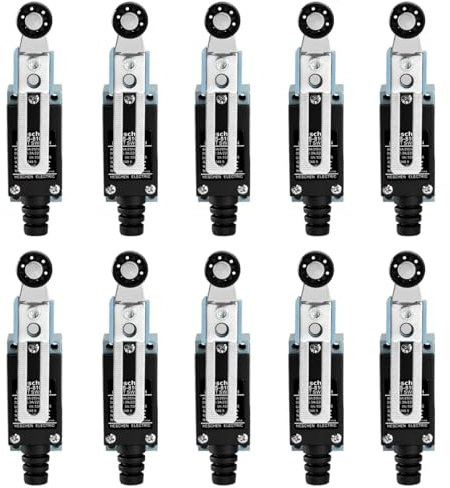 Heschen CNTD slutbrytare TZ-8108 justerbar rullspak 10A 250VAC SPDT Momentary för CNC-fräsar Plasma IP65 (10)