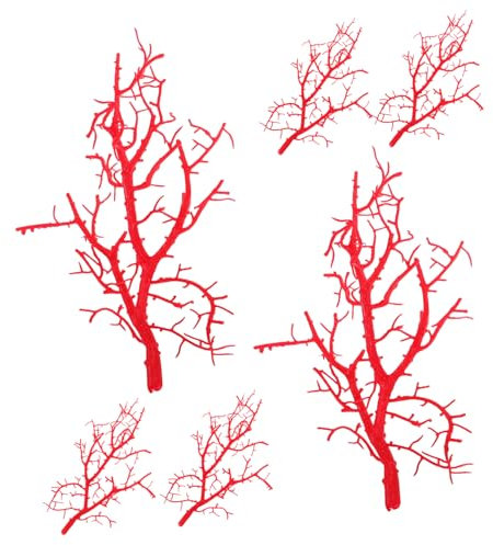 PRETYZOOM Rami Di Corallo Artificiali Ornamenti Di Corna Di Cervo 6 Pezzi Rami Decorativi Per La Casa